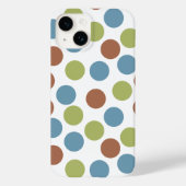 Blauwe, groene en bruine Stippen Case-Mate iPhone Case (Achterkant)