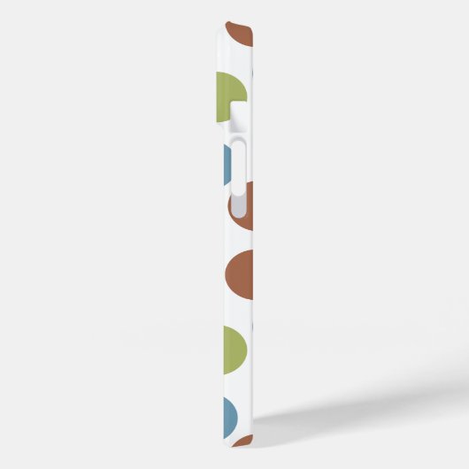 Blauwe, groene en bruine Stippen Case-Mate iPhone Case (Achterkant / Links)