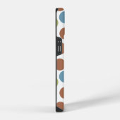 Blauwe, groene en bruine stippen iPhone hoesje (Rechterkant)