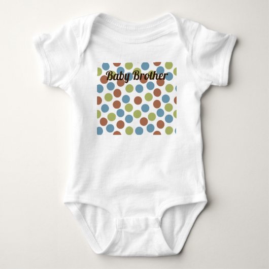 Blauwe, groene en bruine Stippen Romper (Voorkant)