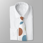 Blauwe, groene en bruine Stippen Stropdas (Gebonden)