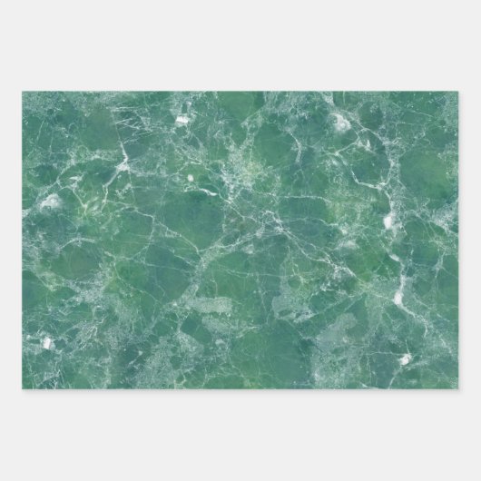 Blauwe, groene en koraalkleurige textuur inpakpapier vel (Voorkant 3)