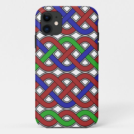 Blauwe, groene en rode Keltische knopen Case-Mate iPhone Case (Achterkant)