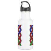 Blauwe, groene en rode Keltische knopen Waterfles (Achterkant)