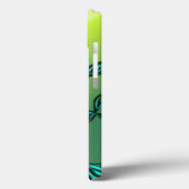 Blauwe groene Floral iPad mini-draagtas *pas aan* Case-Mate iPhone Case (Achterkant / Links)