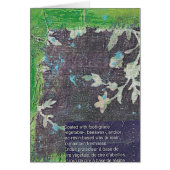 Blauwe groene gemengde media-collage (Voorkant)