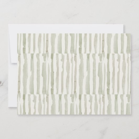 Blauwe groene goudmakerij bedankkaart (Achterkant)