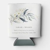 Blauwe groene goudmakerij blikjeskoeler (Voorkant)