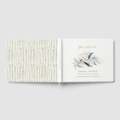 Blauwe groene goudmakerij gastenboek (Volledig)