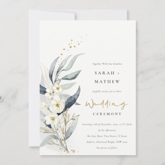 Blauwe groene goudmakerij kaart (Voorkant)