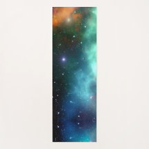 Blauwe groene hemelnacht Yoga Mat