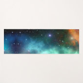 Blauwe groene hemelnacht Yoga Mat (Voorkant (horizontaal))