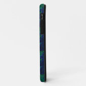 Blauwe, groene kerstbomen. Case-Mate iPhone case (Achterkant/links)