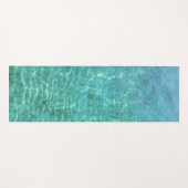 Blauwe groene kleur Zee Water Sjabloon Elegant Tre Yogamat (Voorkant (horizontaal))