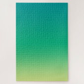 Blauwe groene kleurengradiënt Jigzaag Puzzle Legpuzzel (Verticaal)