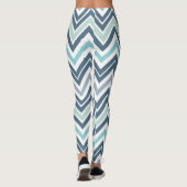 Blauwe/groene Leggings van de vrouw Chervron (Achterkant)