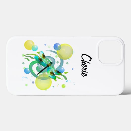 Blauwe groene libellen Case-Mate iPhone case (Achterkant (horizontaal))