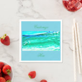 Blauwe/groene maui golf Thunder_Cove Servetten (Insitu)