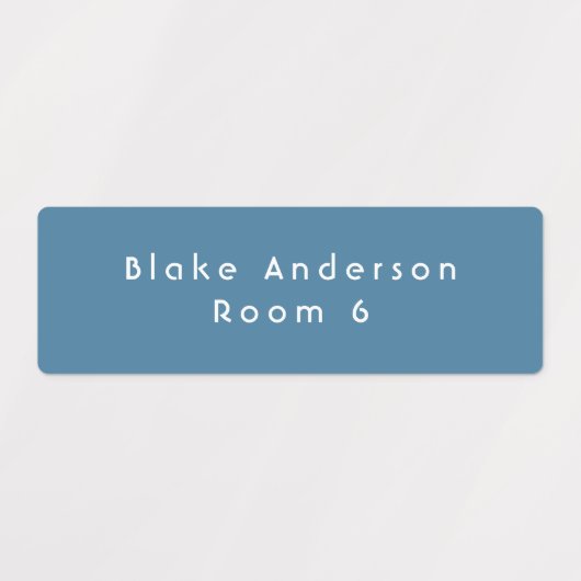 Blauwe groene middelmatige waterdichte kleefetiket labels (Design 2)