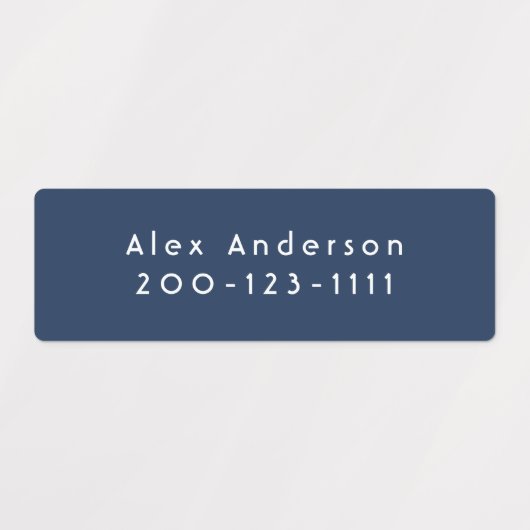 Blauwe groene middelmatige waterdichte kleefetiket labels (Design 1)