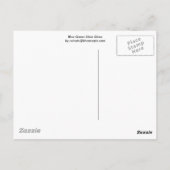 Blauwe groene mozaïeken briefkaart (Achterkant)