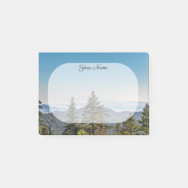 Blauwe groene Natuur berglandschap - aangepaste na Post-it® Notes