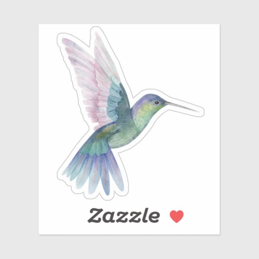 Blauwe Groene Natuur in het wild Sticker (Vel)