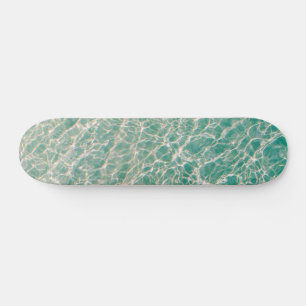 Blauwe Groene Oceaan Zomer Strand Golven Persoonlijk Skateboard