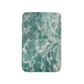 Blauwe groene oceaangolven badmat (Voorkant Verticaal)