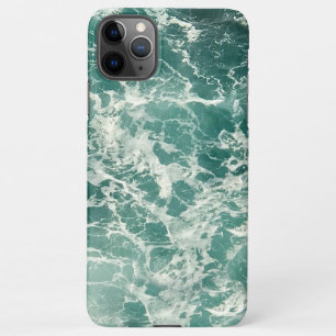 Blauwe groene oceaangolven iPhone 11Pro max hoesje