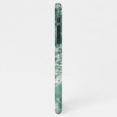 Blauwe groene oceaangolven iPhone hoesje (Linkerkant)