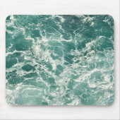 Blauwe groene oceaangolven muismat (Voorkant)