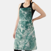 Blauwe groene oceaangolven schort (Insitu)