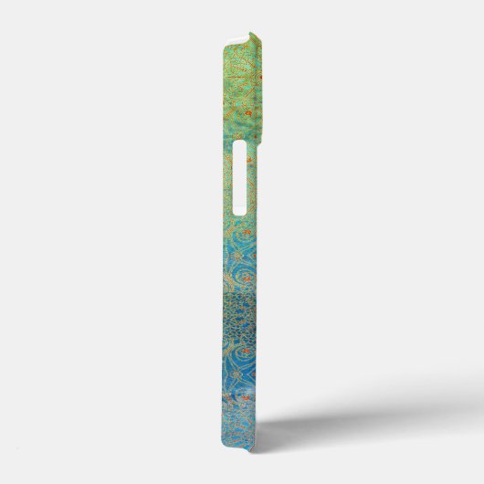 Blauwe groene ombre Case-Mate iPhone case (Achterkant / Rechts)