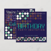 Blauwe groene Pop Stippen Kaart (Voorkant / Achterkant)