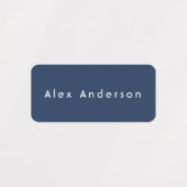 Blauwe groene rechthoek Kledingetiketten van Kind Labels (Design 1)