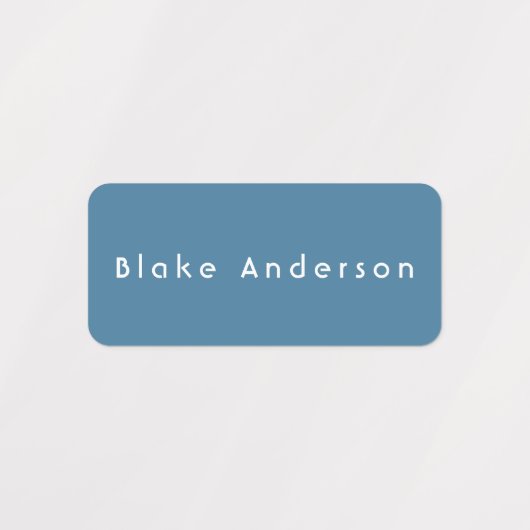 Blauwe groene rechthoek Kledingetiketten van Kind Labels (Design 2)