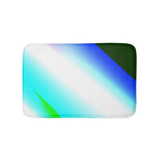 Blauwe groene regenboog abstracte textuurkunst t badmat (Voorkant)