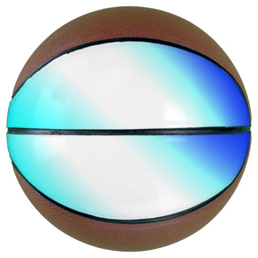 Blauwe groene regenboog abstracte textuurkunst t basketbal (Voorkant)