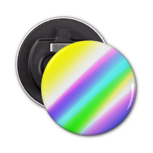 Blauwe groene regenboog abstracte textuurkunst t button flesopener