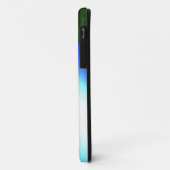 Blauwe groene regenboog abstracte textuurkunst t Case-Mate iPhone case (Achterkant/links)
