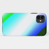 Blauwe groene regenboog abstracte textuurkunst t Case-Mate iPhone case (Achterkant (horizontaal))