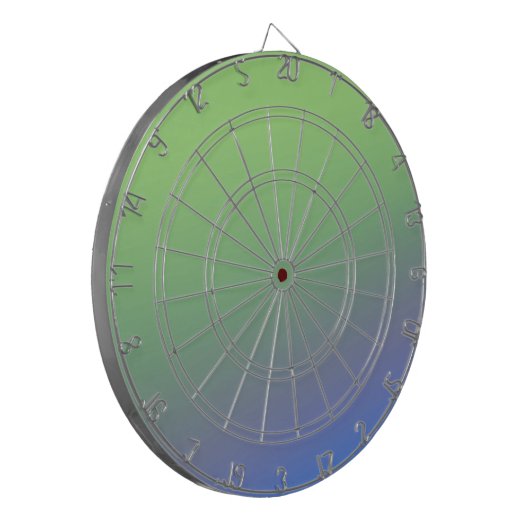 Blauwe groene regenboog abstracte textuurkunst t dartbord (Voorkant Links)