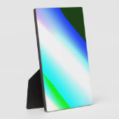 Blauwe groene regenboog abstracte textuurkunst t fotoplaat (Zijkant)