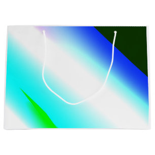 Blauwe groene regenboog abstracte textuurkunst t groot cadeauzakje