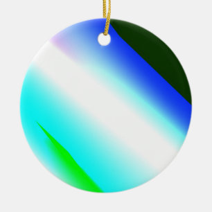 Blauwe groene regenboog abstracte textuurkunst t keramisch ornament