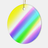 Blauwe groene regenboog abstracte textuurkunst t keramisch ornament (Links)