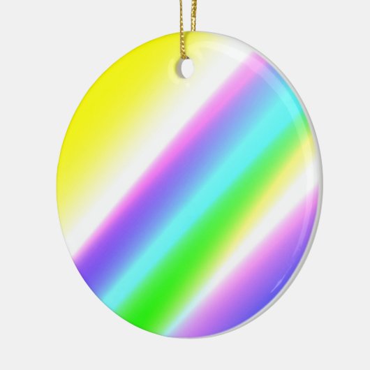 Blauwe groene regenboog abstracte textuurkunst t keramisch ornament (Links)