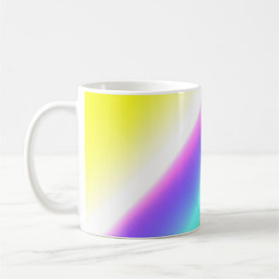 Blauwe groene regenboog abstracte textuurkunst t koffiemok