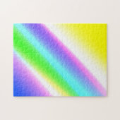Blauwe groene regenboog abstracte textuurkunst t legpuzzel (Horizontaal)